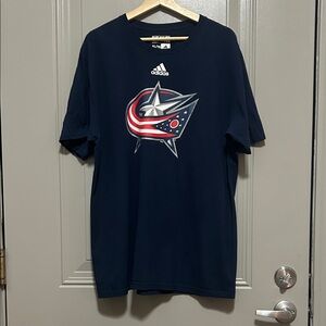 Adidas Columbus Blue Jackets Men's Shirt - Navy